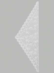1pc Women's Floral Wedding Sheer Veil, Bridal Triangle Veil, Lightweight And Breathable Wedding Veil, Suitable For Weddings, Parties And Formal Occasions - Multicolor - View 8