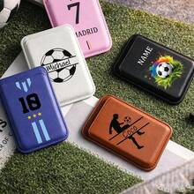 1件足球隊 MagSafe 手機殼配件 磁吸卡夾，相容 Apple 皮革卡套 PU - 彩色 - 查看 2
