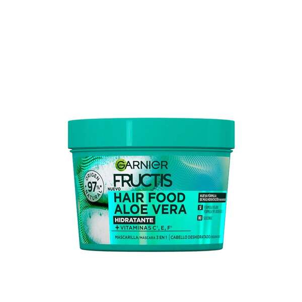 Garnier Fructis Hair Food Máscara 3-Em-1 Hidratante de Aloe Vera Cabelo Normal a Seco 400ml