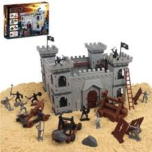 Medieval Castle Knight Soldier Toy Set, Assemble Ancient Castle Siege War Machine Battle Toy Model For Boys, Children Toys 3 Years And Up - F - 查看 11