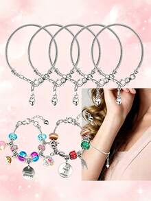 10/100/500 peças Contas Europeias de Aço Multicoloridas de 14 mm, Contas de Furo Grande para Pendentes e Pulseiras em Lote para Fabrico de Joias, Contas Espaçadoras Decorativas de Vidro Murano para Artesanato e Estacas de Jardim (Cores Mistas) - Multicolorido - Ver 10