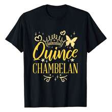 seta de manga corta de algodón para mujer, unisex, hombre, para fiesta de quinceañera mexicana, perfecta para aventuras de verano, 100% tela suave, ideal para deportes, trabajo y relajación. - Negro - Ver 1