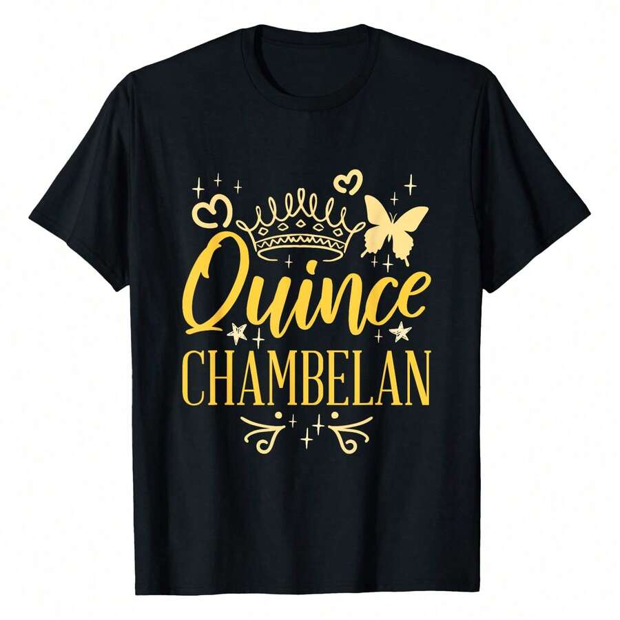 seta de manga corta de algodón para mujer, unisex, hombre, para fiesta de quinceañera mexicana, perfecta para aventuras de verano, 100% tela suave, ideal para deportes, trabajo y relajación. - Negro - Ver 1