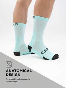 4 Pairs Unisex Sports Cycling Socks, Suitable For Cycling, Running, Hiking, Gym, Tennis, Golf, Work. - Multicolor - View 4