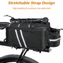 Tas Belakang Sepeda NEWBOLER dengan Kantong Botol Air Kapasitas Besar 8L, Tas Sepeda PVC - MultiWarna - View 6