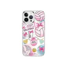 Volleyball Shockproof Case Made Of Eye-Catching Glossy TPU Material, Scratch-Resistant And With Camera Protection. Viral Influencer Design, With Delicate Cartoon Graphics And A  Youth Style. Compatible With IPhone 11-17 Pro Max, X/XS Max. - 透明度 - 查看 1