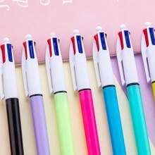 8pcs/Set Multi-Color Ballpoint Pens, 1.0mm Tip, 4-In-1 Colorful Pens, Retractable Cute Nurse Pens, 4-In-1 Colors, Suitable For School, Students, Nurse Notes, Whiteboard, Office Supplies, Back To School Essentials - Sets - View 9