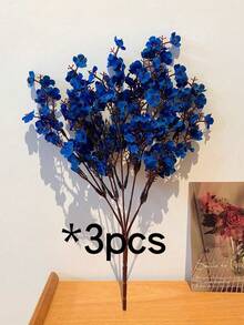 1/3/5/6/7 Flores Artificiais em Formato de Estrela, Mini Flores Artificiais, Flores Artificiais Azuis, Flores Artificiais de Gipsófila, Adequadas para Decoração de Casamento DIY, Decoração de Festa, Decoração Doméstica, Ramos de Flores Artificiais, Presentes para Mulheres, Presentes para Mãe - Multicolorido - Visão 15