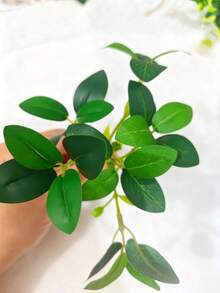 10/2pcs 12cm Mini Artificial Leaves Decoration, Suitable For Home New Year Decor, Outdoor Garden Wedding Bouquet, Living Room DIY Candy Box Wreath And Other Home Supplies, Artificial Flowers, Faux Plants, Autumn Decor, Room, Desk, Garden Decoration, Birthday Graduation Gift - Multicolor - View 11
