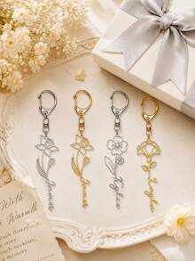 Llavero de metal personalizable con tu nombre grabado, solo llavero/caja de regalo, regalo personalizado para amigos - Estilo B - Ver 7