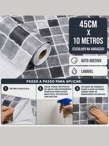 Papel de Parede Adesivo PVC Lavável Madeira Decorativa 5m 10m Rolo Autocolante para Reforma e Decoração Casa Sala Quarto Cozinha Móveis Revestimento Estampado - F214 - Visão 9