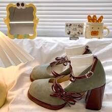 Women Flats - Green - View 3