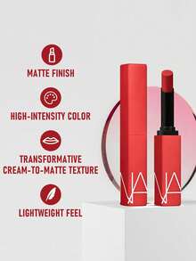Nars Powermatte 霧面唇膏 #137 Rocket Queen (橘紅色) 1.5g/0.05 Oz | 霧面妝效 | 持久顯色 | 一抹上色 | 全天舒適 | 抗暈染 | 高飽和色彩 | 奶油轉霧面質地 | 輕盈 - 137 Rocket Queen - 1.5g - 查看 3