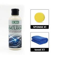 100ml 汽車大燈修復套件 | 快速亮面 ABS 膏，無需打磨/研磨，去除刮痕與氧化，適用於汽車與卡車，恢復晶瑩剔透 - 100毫升 - 查看 13