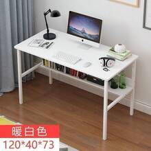 Escritorio, mesa de ordenador para dormitorio, mesa de juegos, mesa blanca, mesa de ordenador para casa, mesa de maquillaje para niñas, mesa sencilla para estudiantes - Mesa mejorada de 100 cm | Color madera silvestre - Ver 30