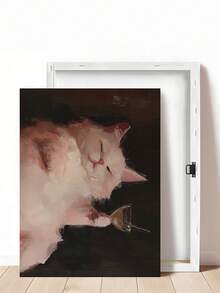 1pc Black Cat Wine Wall Art, Funny Cat Martini Poster,Cat On Green Sofa Picture For Bar Cart,Ideal Gift,Suitable For Bedroom,Living Room,Office,Wall Arts,Wall Decor,Home Decor,Room Decor,Canvas Wall Art,Posters, Wall Art With Frame, Optional Frame ﻿ - 1PCS - View 17