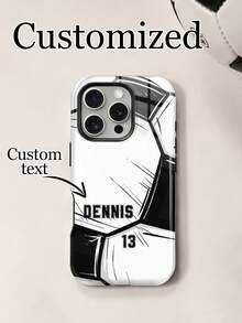 DIY Custom Phone Case, Double-Layer Glossy Protective Case, Customizable With Photos And Names, Compatible With IPhone 11/12/13/14/15/16/17 Pro Max, Suitable As A Gift For Friends - Multicolor - View 1