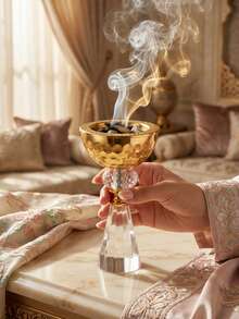 Light Luxury Crystal Glass Incense Burner, Middle Eastern Arabic Style Bakhoor Burner, Can Be Used As Aroma Diffuser, Home Decor, Bedroom, Living Room Centerpiece, Office, Yoga Space, Parties, Elegant Ambiance - Multiple Styles - View 9