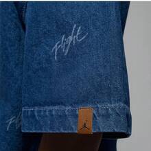 Nike/Jordan Flight Men's Denim Casual Short Sleeve Shirt FN4654-436 - Navy Blue - View 5