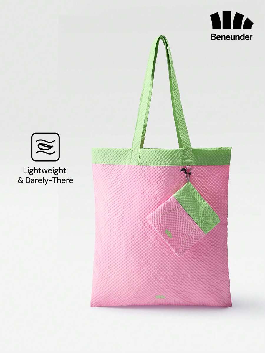 Beneunder Lightweight Foldable Pocket Shoulder Bag GP155 - Pink - View 1