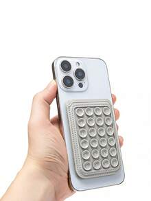 Air Cushion Suction Cup Magnetic Phone Card Holder Compatible With Apple 17/16/15/14/13/12/Mini/Plus/Pro Max Series Phone Case Card Sleeve, Slim, Wear-Resistant, Waterproof, Anti-Theft, Shockproof, Multi-Card Slots For ID Card/Metro Card/Bank Card, Business Card, Etc. - Multicolor - View 7