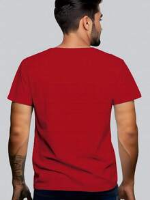 NEVER WALK ALONE Print Tee Shirt, Tees for Men, Casual Short Sleeve T-shirt for Summer - Schwarz - Übersicht 11