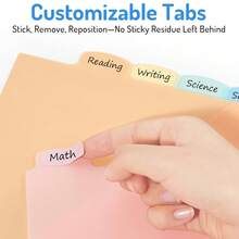 8pcs 3-Hole Binder Dividers, 8pcs Labeled Binder Dividers, 3-Hole File Folders, Letter Size, Labeled Binder Dividers, Suitable For Office, School, Home, File Storage, File Folder Binder. Only Binder Refills Sold, No Outer Shell Included - A - View 4