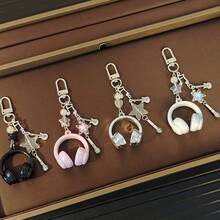 Musical Note Keychain Creative Pendant Style Music Earphone Shape Exquisite Phone Chain Personalized Backpack - Birthday Gift - Holiday Gift - Gift - Giveaway - Perfect Gift - Ideal Gift - Surprise Gift - Multicolor - View 1