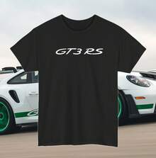 GT3 RS Inspired Sports Car Graphic T-Shirt| Track Racer Tee For Auto Enthusiast - 白色 - 查看 2