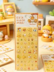 3D Acrylic Stickers Cute Cartoon Food Character Mini Gem Seal Stickers Photo Card Decoration Scrapbook Planner DIY Art Craft Supplies Waterproof Decorative Laptop Phone Case Stickers Japanese Stationery - Multicolor - View 2