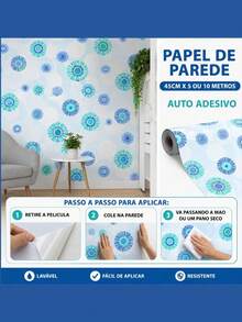 Self-Adhesive PVC Wallpaper, Washable, Decorative Wood Pattern, 5m X 10m Roll, For Home Renovation And Decoration, Living Room, Bedroom, Kitchen, Furniture, Patterned Wall Covering. - F210 - 查看 2