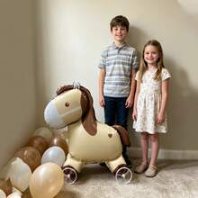 Cartoon Roller Pony Balloon Horse Shaped Toy Balloon Suitable For Birthday Party Holiday Christmas Gift Outdoor Toy Balloon - Multicolor - View 2