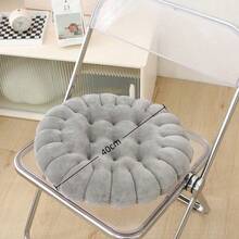 1pc Cookie-Shaped Meditation Mat, Soft Comfortable Round Cookie Mat, Square Floor Mat, Suitable For Chair, Living Room, Balcony, Office, Sofa, Yoga - Round Seat Cushion - View 5