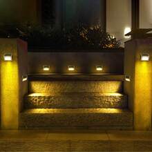 1pc LED Solar Outdoor Stair Light, Wall Light, Suitable For Outdoor Garden Fence Wall Stair - 888 - 查看 8