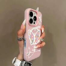 Phone Case: High-Quality  Butterfly - Gentle and Soothing Jelly-Touch Magnetic Wireless Charging Phone Case, Scratch-Resistant Shell, Unisex, Perfect Gift for Friends and Family. Suitable for  17/17 Pro/17 Pro Max/13/13 Pro/13 Pro Max/14/14 - Morado - Ver 2