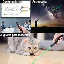 FUTUREM Green Laser Pointer Projector, USB Rechargeable, 5000mw, Green, Built-In Rechargeable Battery, 1500m Night Beam Distance - Green - View 3