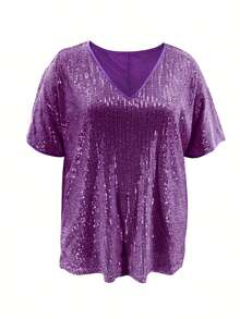 Plus Sizes - Plus Sizes - Women's Plus Size Clothing Tops - Purple - View 2