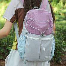 Sac à dos de campus unisexe léger et coloré avec un design vintage, idéal pour les activités de plein air, la randonnée, le cyclisme, les pique-niques et l'utilisation scolaire quotidienne - Rose vert menthe - Voir 3