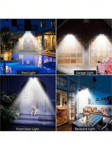 Solar Clip-On Landscape Light, Outdoor Waterproof Solar Wall Light, 3 Lighting Modes, With Motion Sensor, Suitable For Garden Walls, Yard Paths, Can Be Used For Yard, Passage, Path Lighting, Christmas, Thanksgiving Gifts - Multicolor - View 8