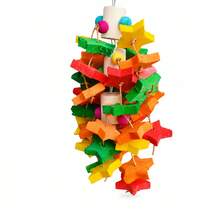 1pc Random Color & Style Large Parrot Chewing Toy Colorful Climbing Ladder Bird Cage Boredom Relief - View 7