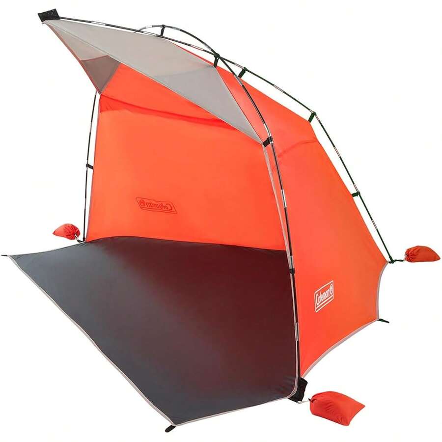 Coleman Skyshade Portable Sun Shelter, Easy Setup With Pre-Attached Poles, Canopy Provides Cover From Sand & Sun, Great For Beach, Park, Tailgating, Variant 2 - 無PFAS(新版本) - 查看 1