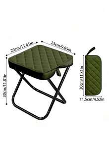 1 Stück verstärkter Outdoor-Klapphocker, faltbar, leicht und tragbar, stabil und sicher, geeignet für Camping, Angeln, Zeichnen, Innen- und Außenbereich, bequemer kleiner Klappstuhl, geeignet für Angeln/Strandurlaub, Pendeln, Picknick, Reiseessentials [geeignet für Gewicht bis zu 240 Lbs] - Verschiedenfarbig - Übersicht 7