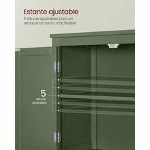 Bathroom Cabinet, Bathroom Cupboard, Kitchen Cabinet, With 4 Doors, Adjustable Shelves, 30 X 60 X 110 Cm, White MBBC552P31 - 白色 - 查看 5