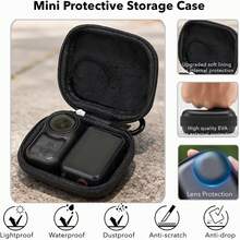 YOOBAO Osmo Nano Protective Accessories Kit, PU Portable Mini Storage Bag, Nano Protective Case, Lens Screen Protector, High-Definition Full Protection Tempered Glass Film, Rubber Lens Cap - View 4