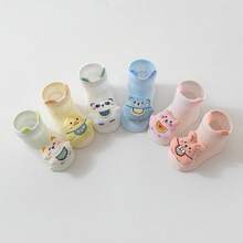 6 Pairs Newborn Baby Socks 0-1 Years Old, High Elasticity Non-Tight, Breathable Thin Summer Style, Toddler Home Learning To Walk Crawling Socks - Multicolor - View 7