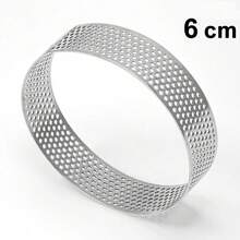 Perforated Tart Ring, Round Stainless Steel Non-Stick Metal Cake Ring, Suitable For Cookies And Fruit Tarts, Prevents Soggy Bottom, Ensures Even Baking - Multicolor - View 10