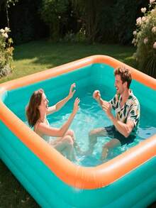 Large Inflatable Swimming Pool - Family Water Park, Suitable For Indoor/Outdoor And Garden, Great For Family Gatherings And Summer Pool Parties, Outdoor Water Entertainment - Multicolor - View 3