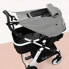 1pc High-View Double-Sided Push Cart Sunshade Accessory, Sun Protection, UV Protection, Rainproof, With Independent Storage Bag, Suitable For Outdoor Use, Outdoor Essential, Travel Portable, Camping Essential, Portable Tool, Summer Essential, Summer Portable - Multicolor - View 14
