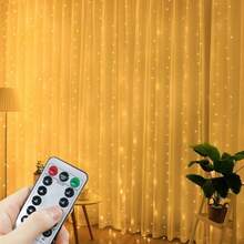 1pc USB Plug-In LED Curtain Lights For Holiday Decoration, Suitable For Wedding Party And Engagement Fairy Tale Theme Decor - USB Curtain Light - View 2