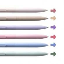 6支裝混色中性筆 辦公用品 原子筆 黑筆 彩色鉛筆 返校季 - 多色 - 查看 3